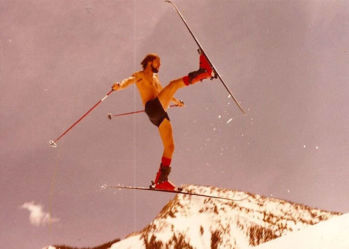This Dad Was A Beast On The Slopes