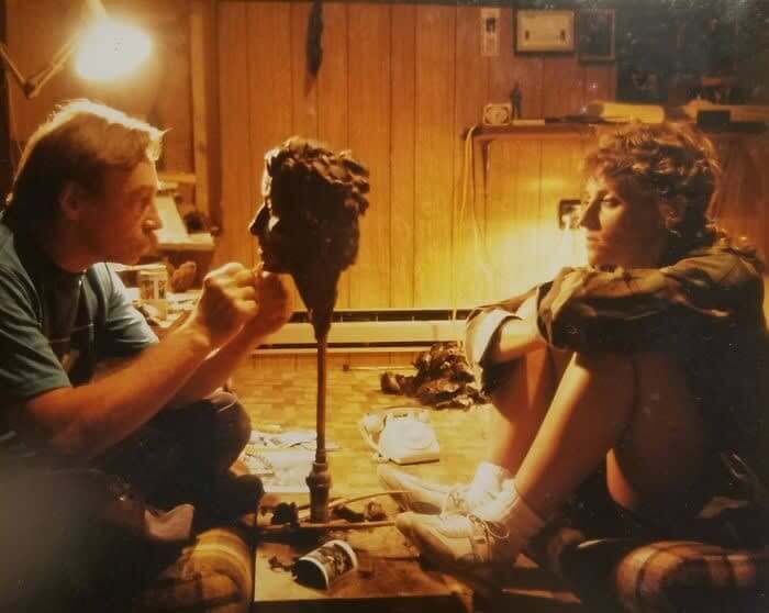 Sculpting A Bust Of His Wife,1980