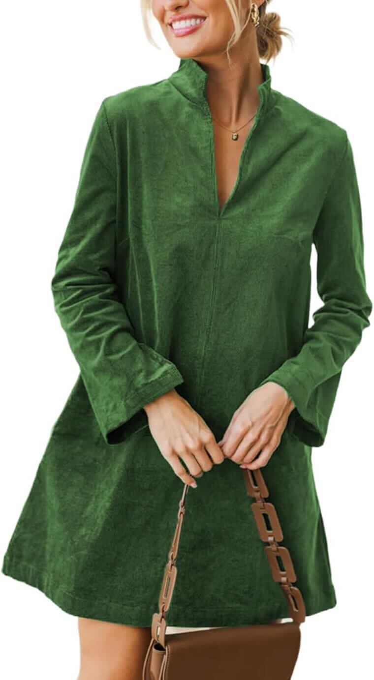 Corduroy Mini Dress - Vintage Vibe, Perfect Fit! 