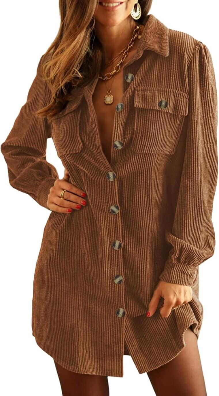 Alaster Queen Corduroy Dress - Cozy and Stylish for Fall! - Enjoy 20% Off!