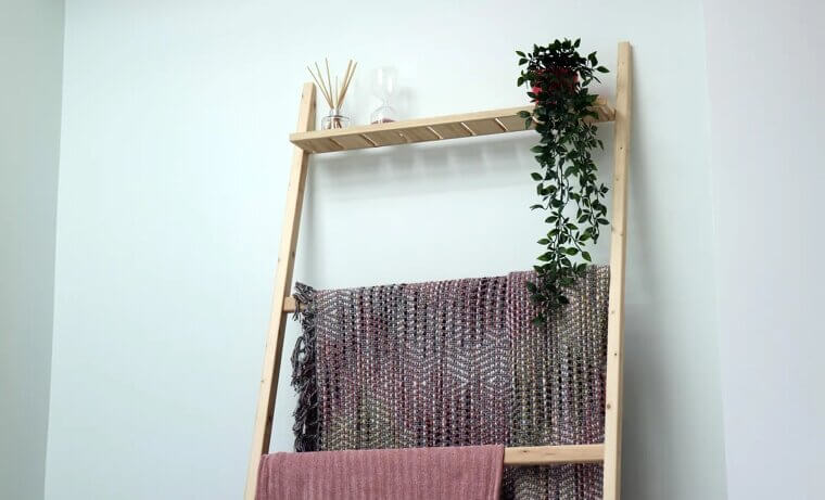 Ladder Blanket Rack