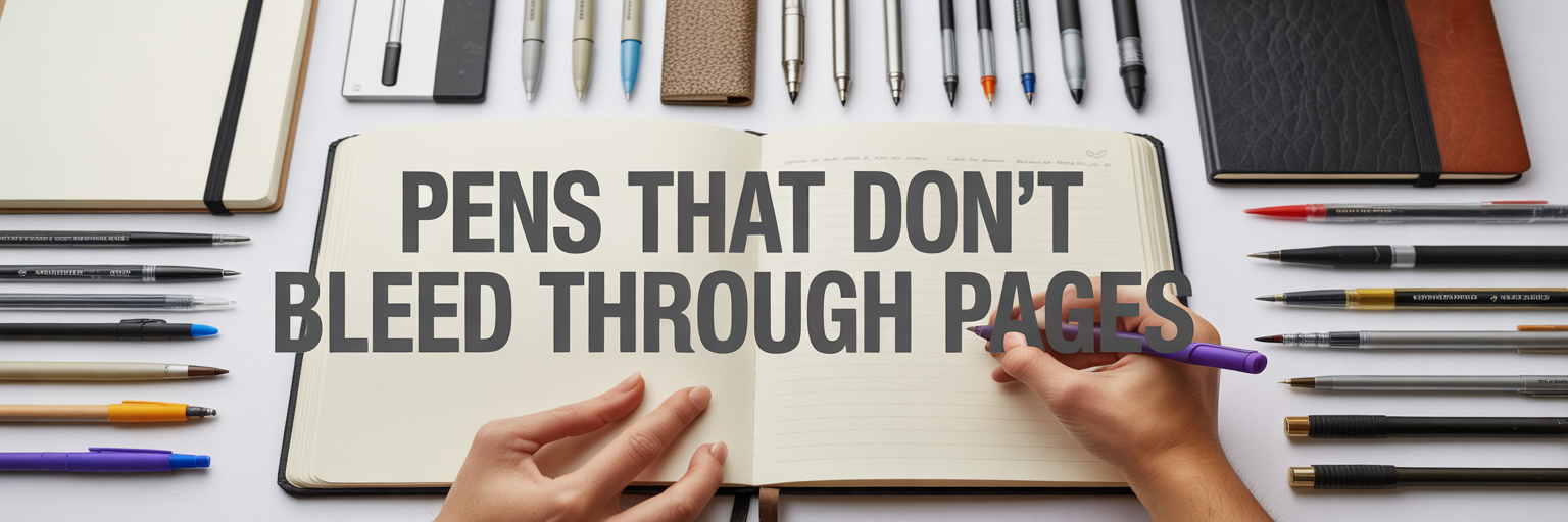 Pens That Don't Bleed Through Pages