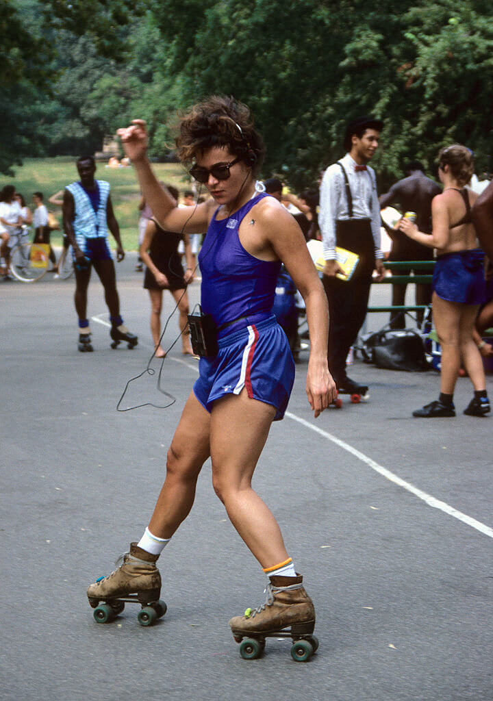 Roller Skating In The Most '80s Style