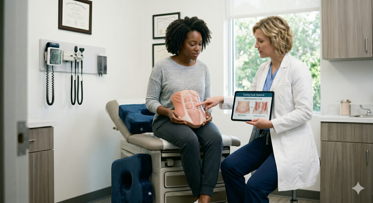 Tummy Tuck: Tightened Muscles and Significant Core Tension