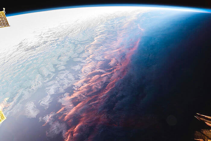 That's What Sunset Looks Like From Space