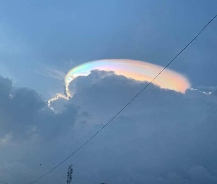 This Beautiful Rainbow Cloud Seen In India Looks Magical