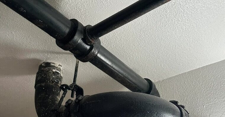 Not Supporting Pipes Adequately