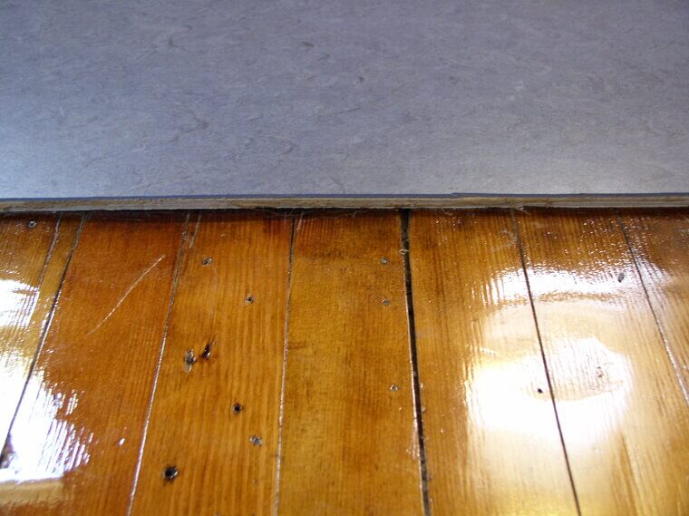 Linoleum Flooring With Inlays