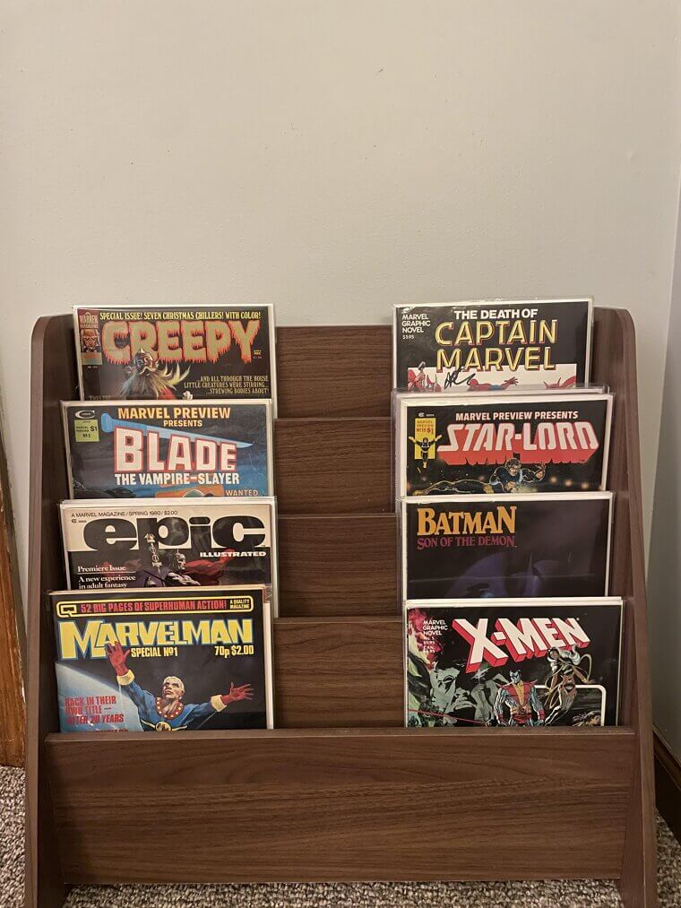 Built-In Magazine Racks