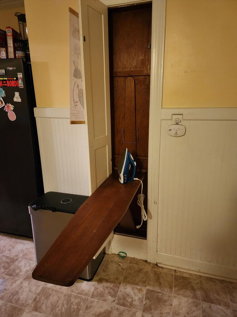 Wall-Mounted Pull-Out Ironing Boards