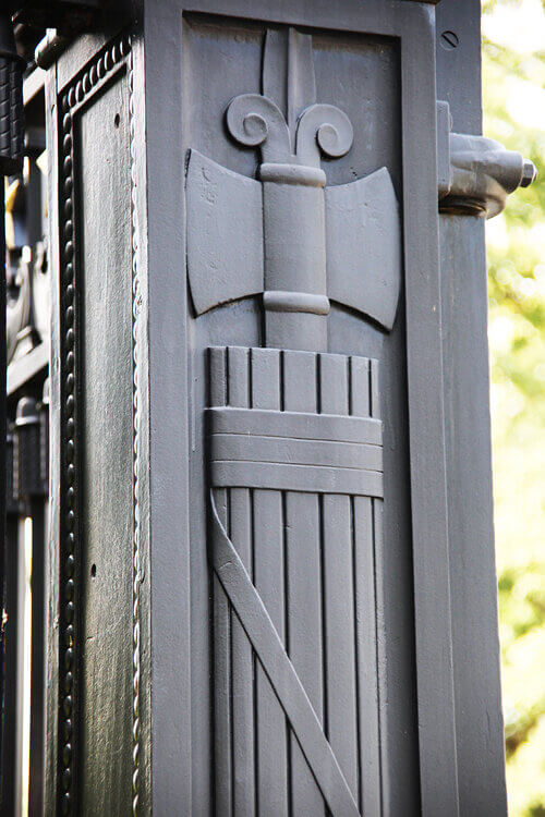 Decorative Wrought Iron Porch Pillars