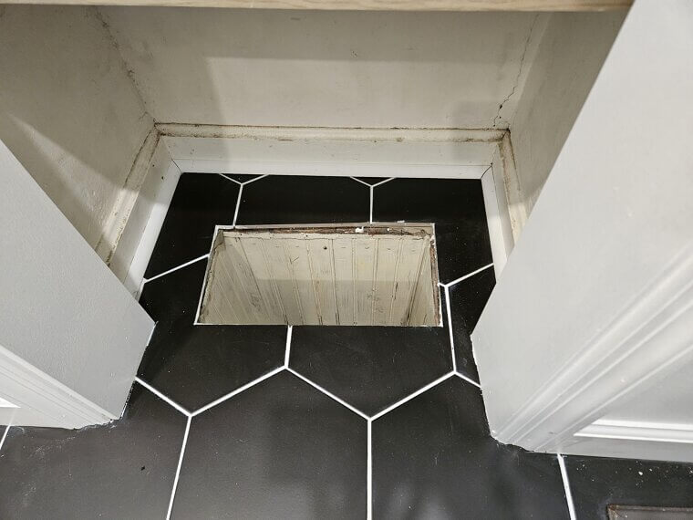 Gravity-Fed Laundry Chutes