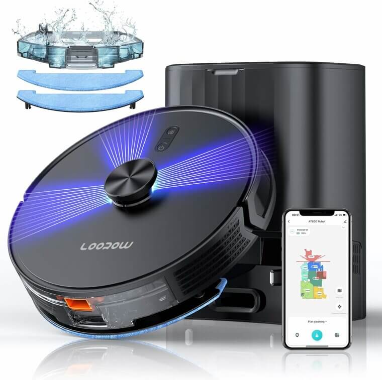 Get the Robot Vacuum Mop With Self-Emptying & LiDAR Tech Now 24% Off! 