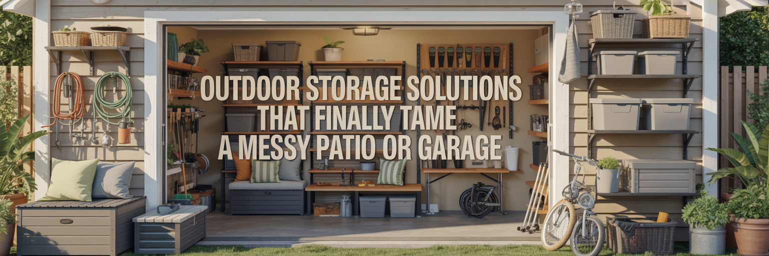 Outdoor Storage Solutions That Finally Tame a Messy Patio or Garage