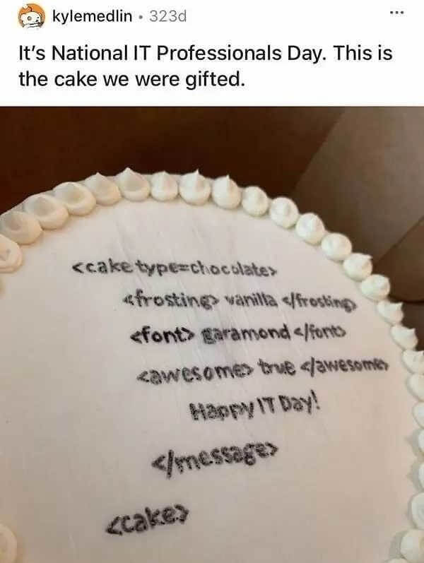 The Perfect Cake For Geeks