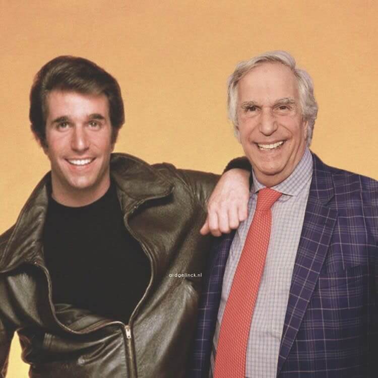 Henry Winkler And Fonzie
