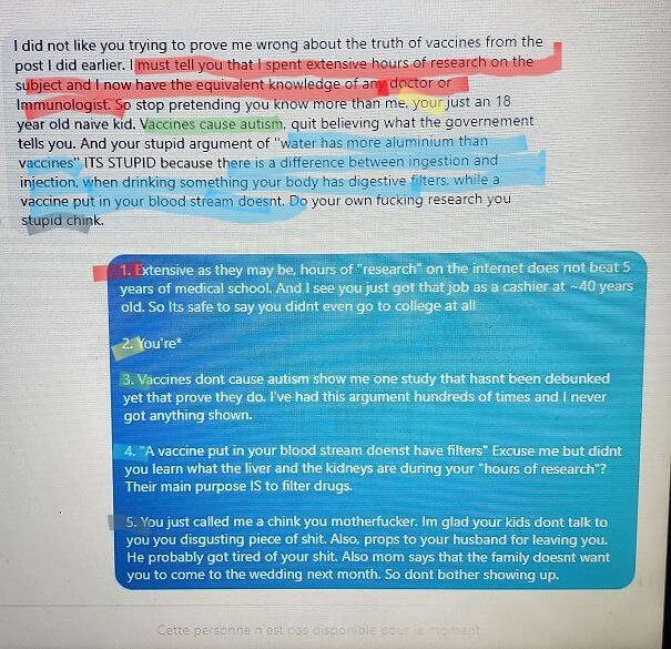 An Anti-Vax Aunt Got An Unforgettable Response