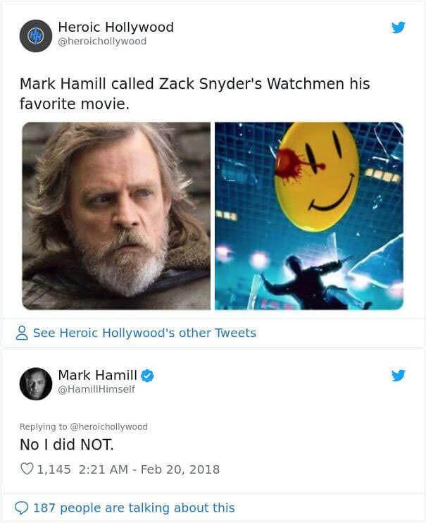 Mark Hamill Set Things Straight