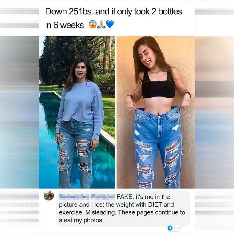 This BS Account Using Other People's Photos To Promote Their Product