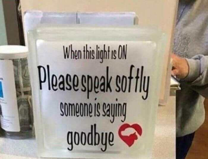 A Heartbreaking Veterinary Sign