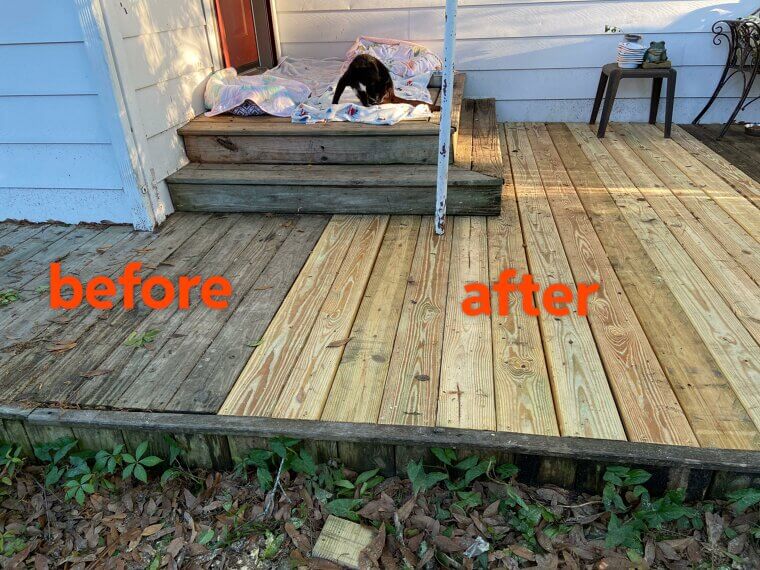 Fixing Porch Boards