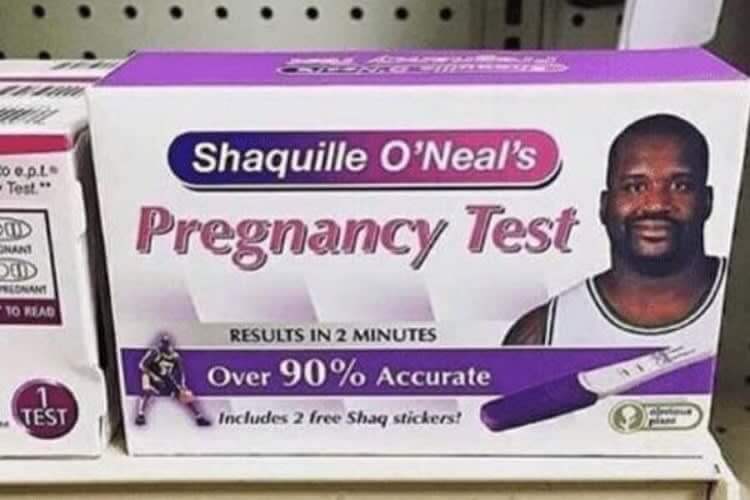 Shaq Pregnancy Test Exists