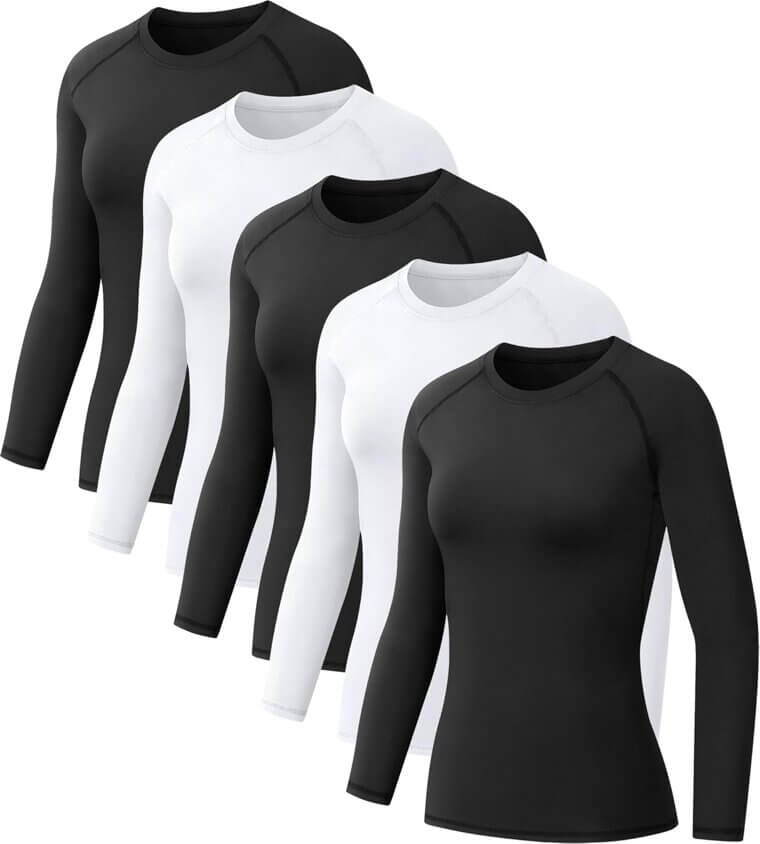 Women's Compression Shirts - Perfect for Active Lifestyles - 21% Off!