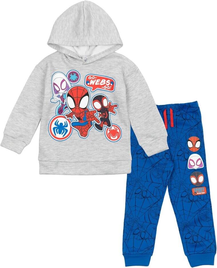 Spidey Friends Outfit - Cozy Hoodie and Pants for Kids 