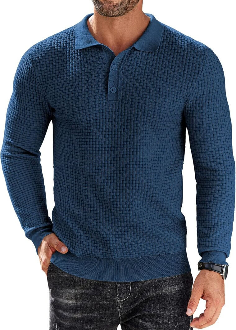COOFANDY Knit Polo - Stylish, Comfortable, and Versatile - Don’t Miss the 30% Discount!