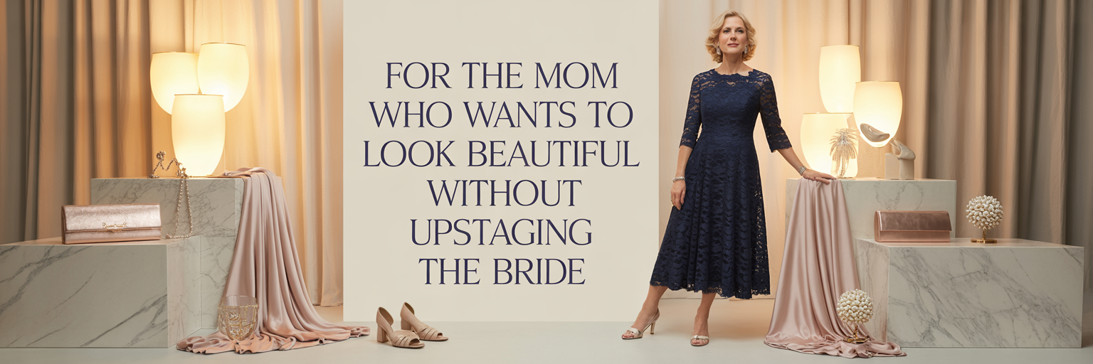 For the Mom Who Wants to Look Beautiful Without Upstaging the Bride