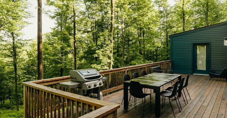Barbecue Grills on Decks