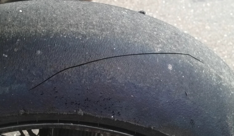 Inspect Tire Tread for Cracks or Wear