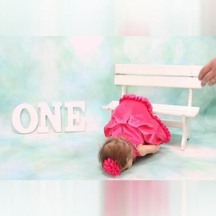 Trying to Take Photos of a One Year Old Child