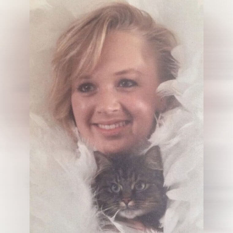 Cat and Human on a Cloud