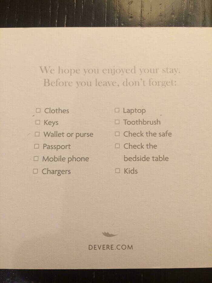 Because Who Doesn't Forget Things?