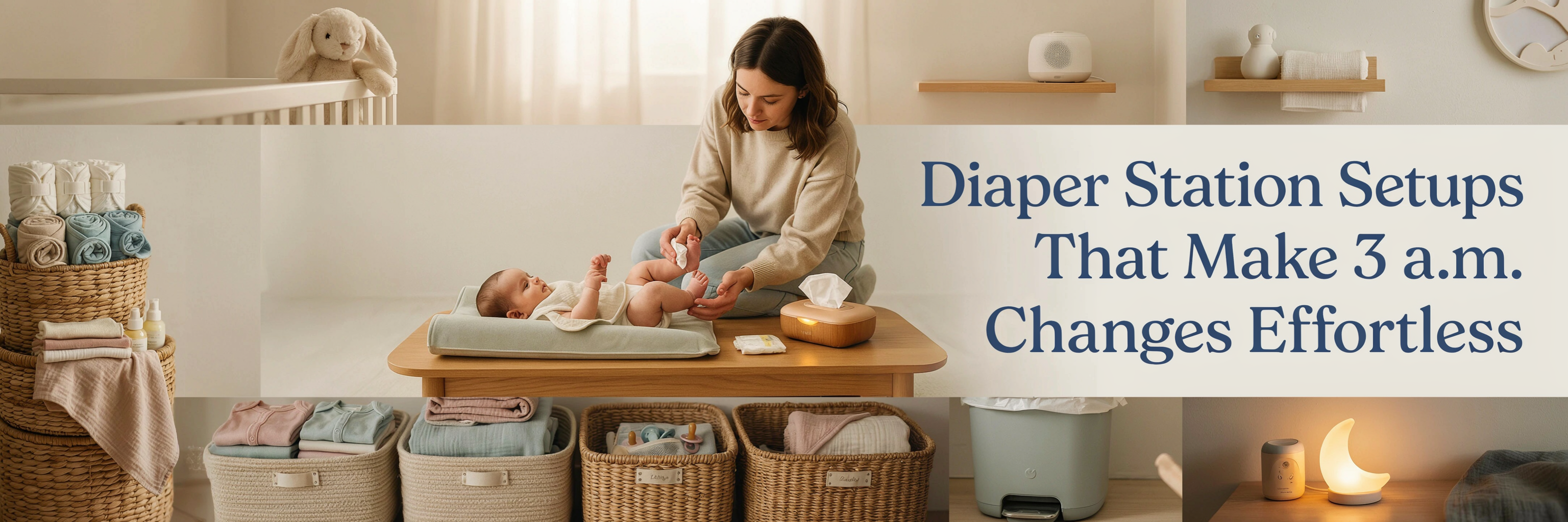 Diaper Station Setups That Make 3 a. M. Changes Effortless
