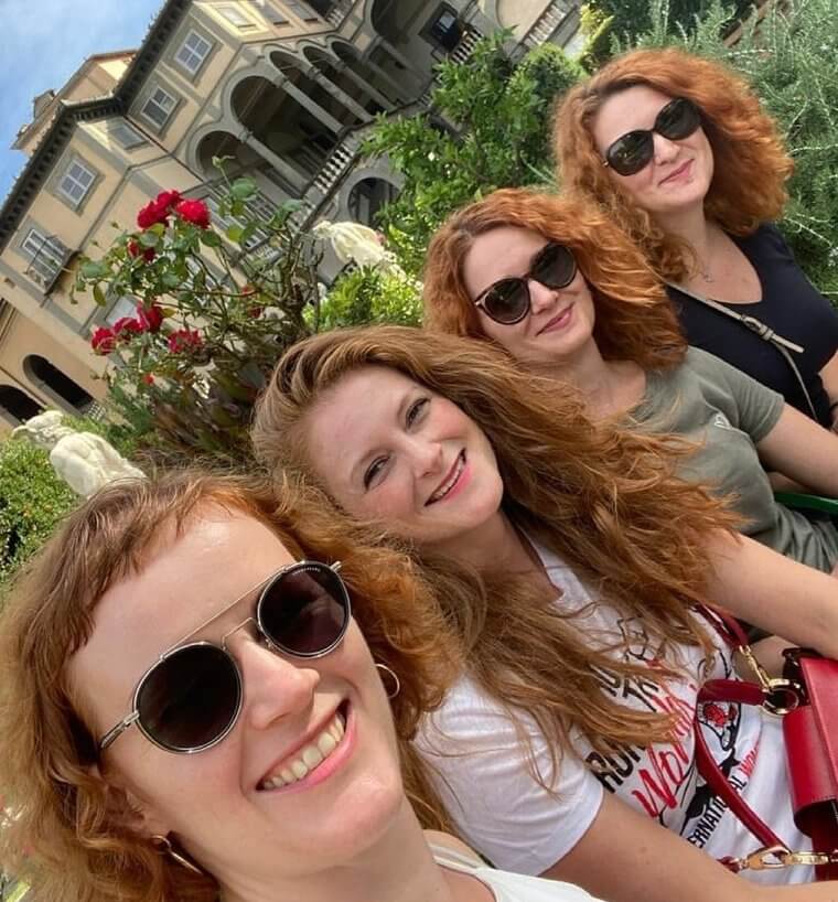 Rothaarige können von überallher kommen