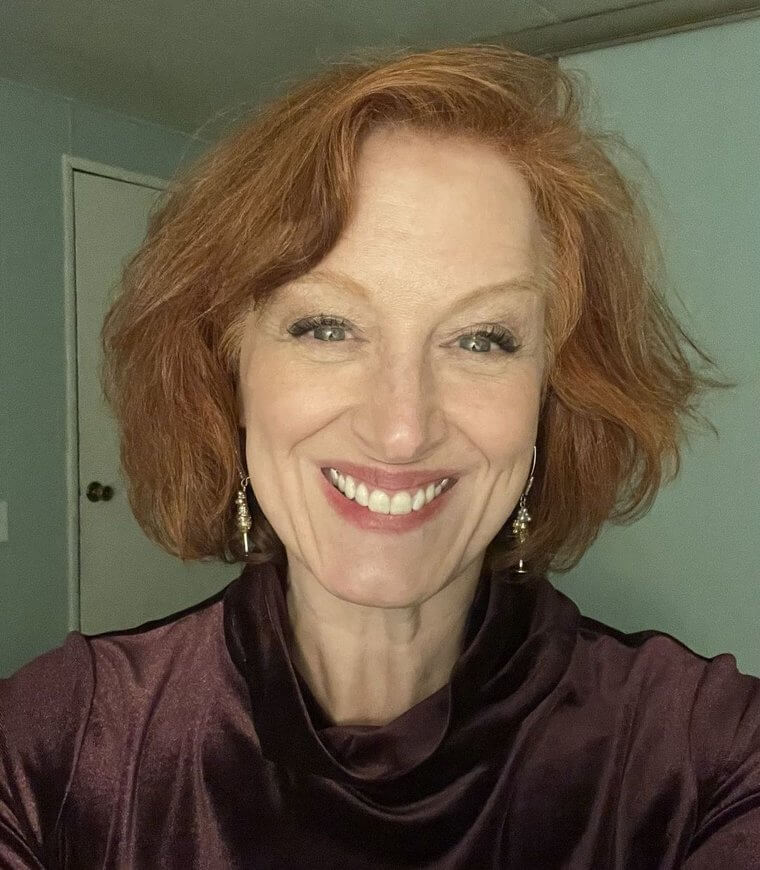 Manchmal wird dunkles Haar rot