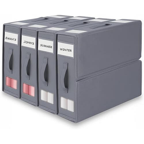 Versatile Bedding Storage Boxes that Keep Sheets Compact and Tidy. 