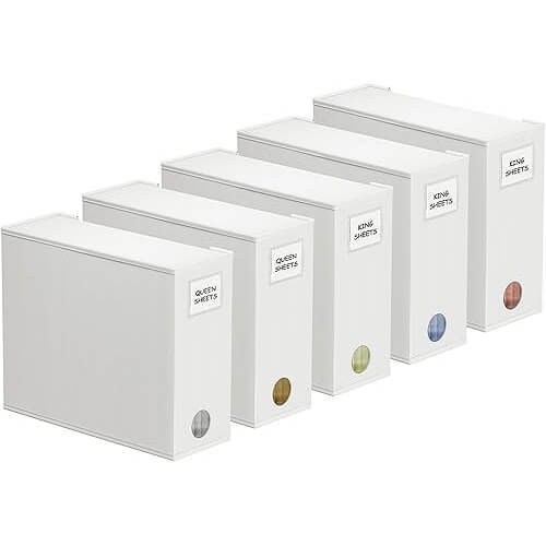 Efficient Sheet Storage Solution that Maximizes Closet Space. Now 12% Off!