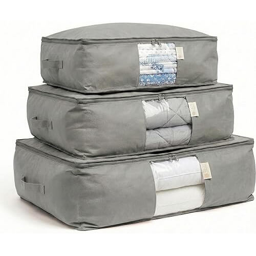 Premium Cedar Storage Bags that Protect Bedding from Moths and Moisture. 