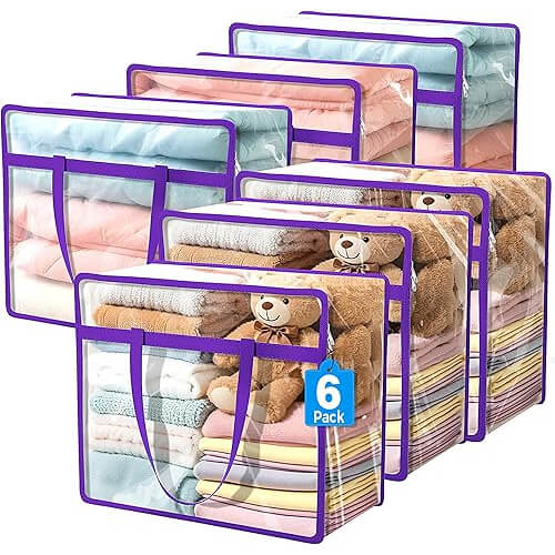 Clear Zippered Storage Bags that Protect Your Seasonal Items. Now 20% Off!