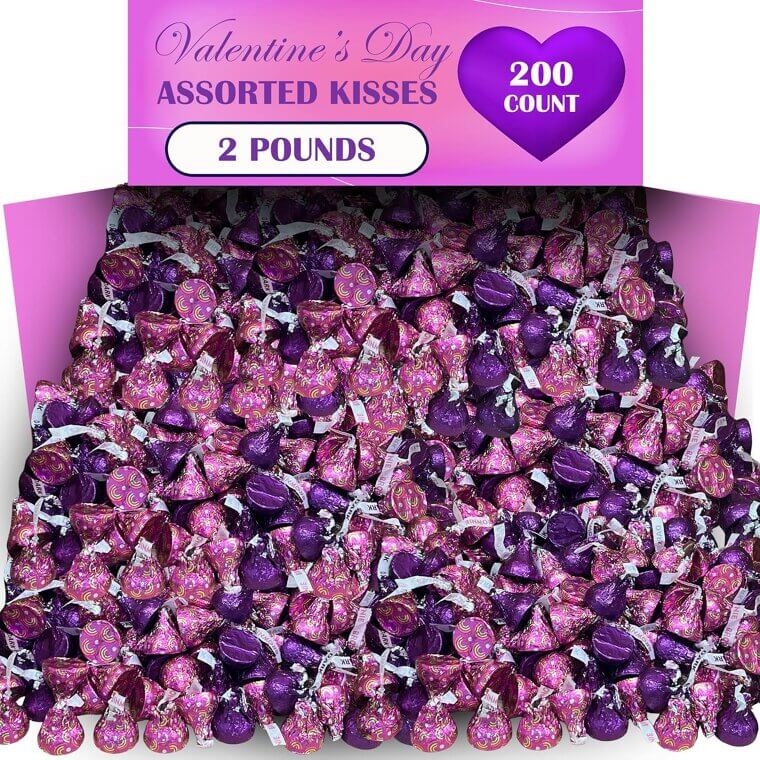 Valentine's Chocolate Kisses - Perfect Gift Mix for Sweet Moments 