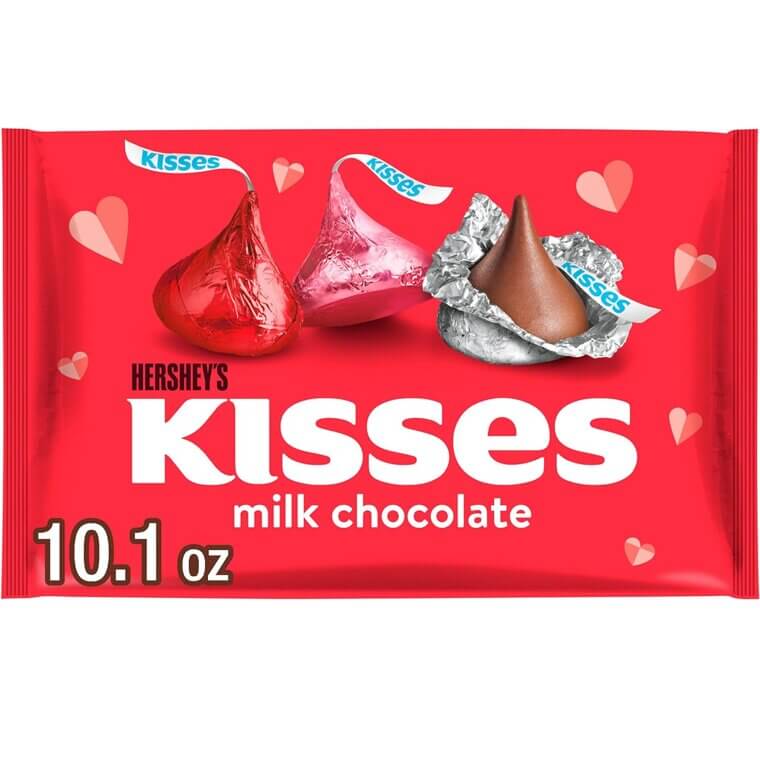 HERSHEY'S KISSES Valentine's Milk Chocolate Treats - Perfect for Your Sweetheart! 