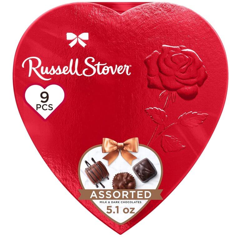 Russell Stover Chocolate Heart - Perfect Valentine's Gift! 