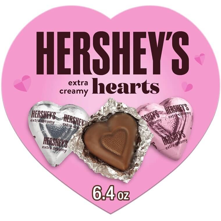 HERSHEY'S Milk Chocolate Hearts - Perfect Valentine's Treat! 