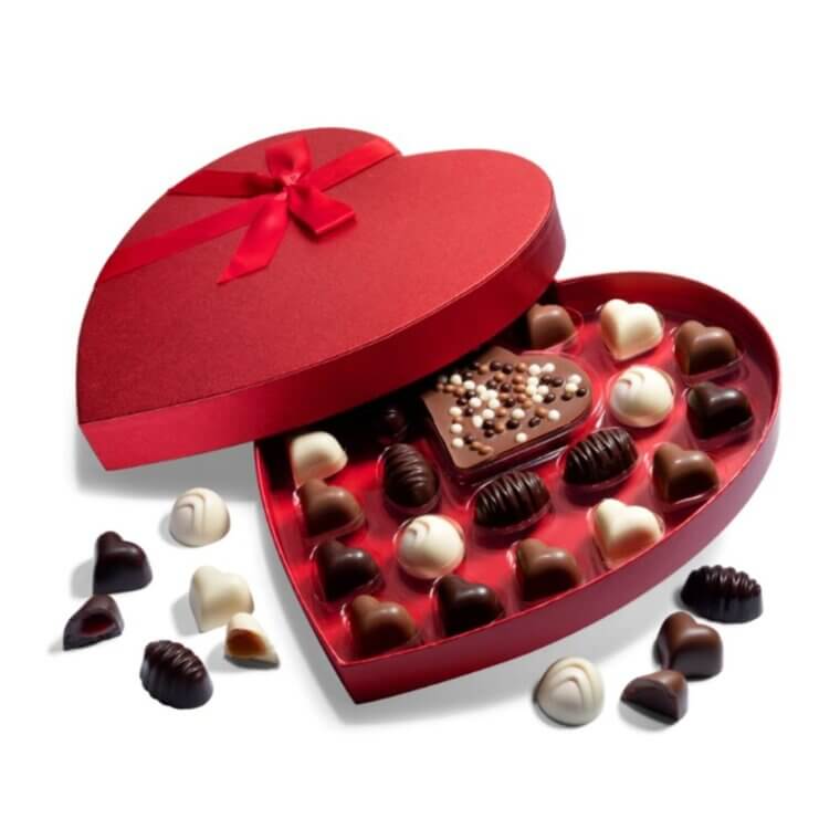 Valentine's Heart Chocolates - Gourmet Truffles for All! 