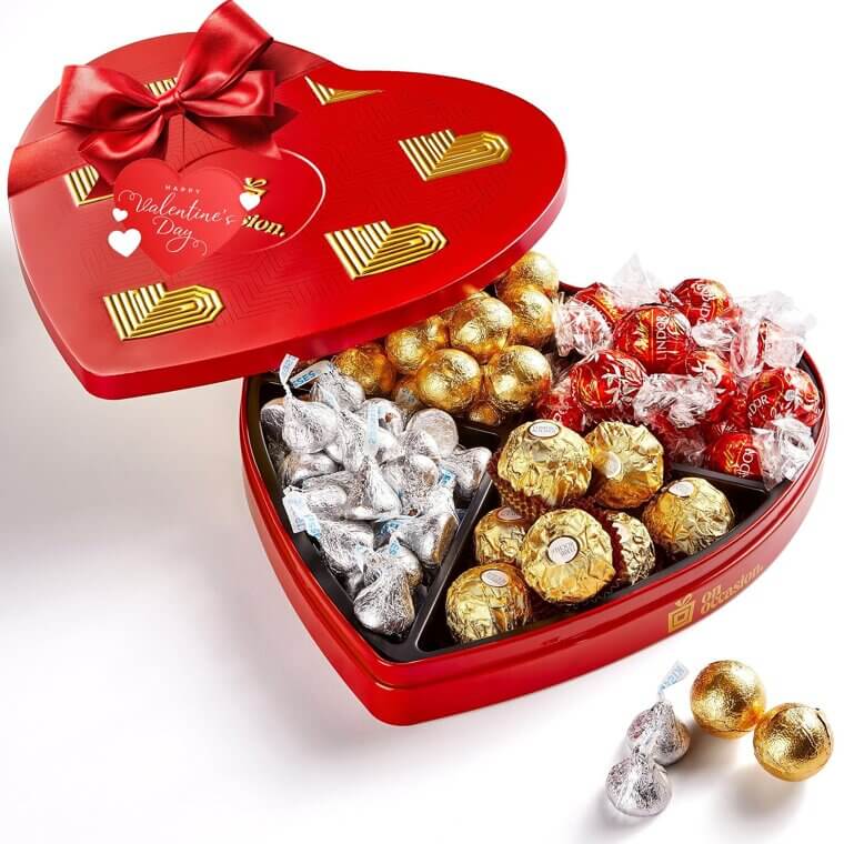Heart Chocolate Gift Box - Gourmet Treat for Any Occasion 