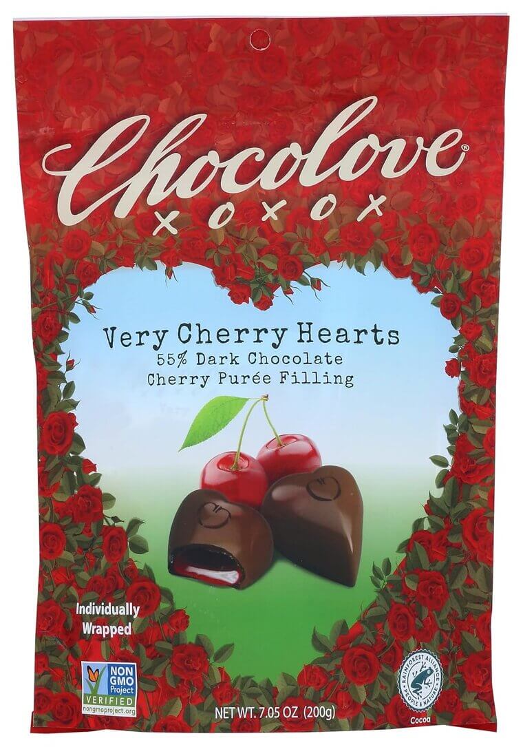 Chocolove Cherry Hearts - Dark Chocolate Delight - Enjoy 5% Off!