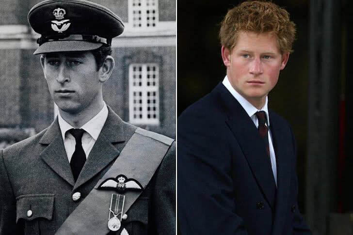 Prince Charles & Prince Harry – Early 20s